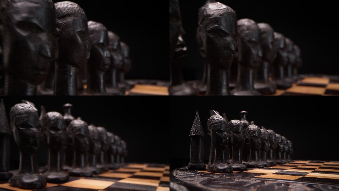非洲风格的象棋游戏。