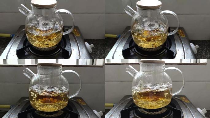 烧水+茶叶
