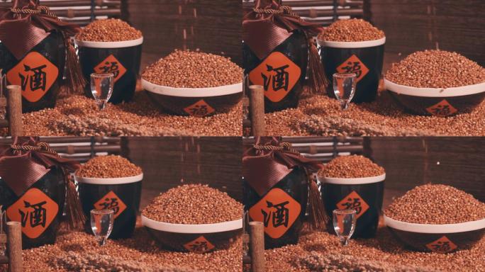 4k实拍升格白酒液体素材 18