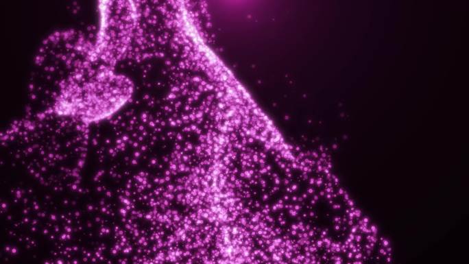 12788 唯美紫色光斑粒子流体