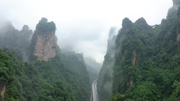 4K多场景航拍武陵源百丈峡