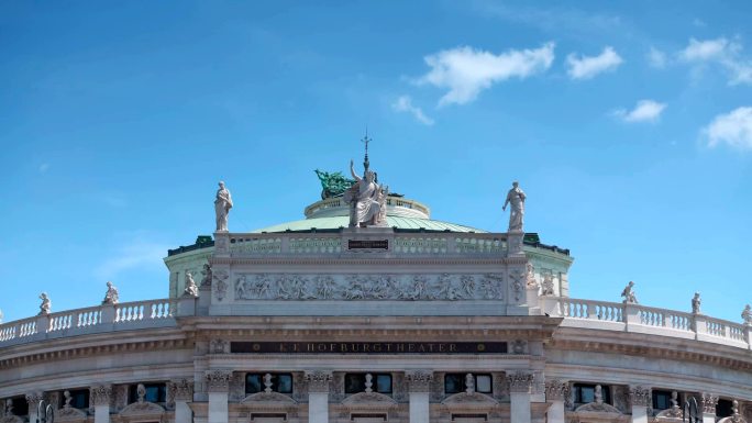 维也纳Burgtheater，积云随时间推移