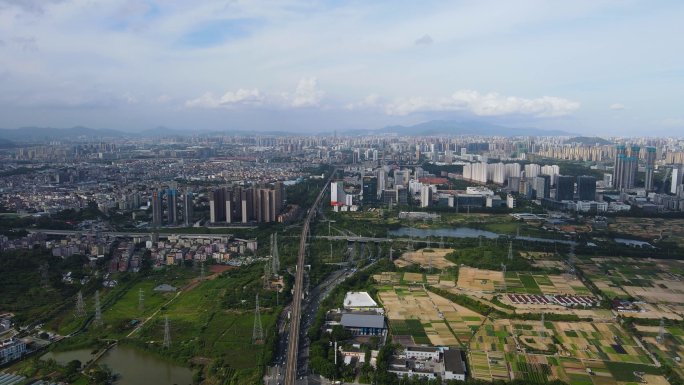 深圳坪山区航拍大景