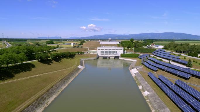 Zlatolicje水电站上方的高空