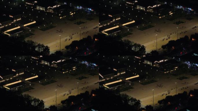 小雁塔广场西安小雁塔广场夜景