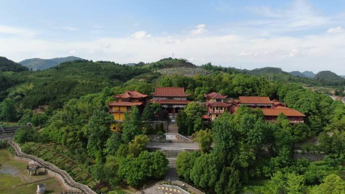 湖南 新晃 侗族 燕来寺 航拍