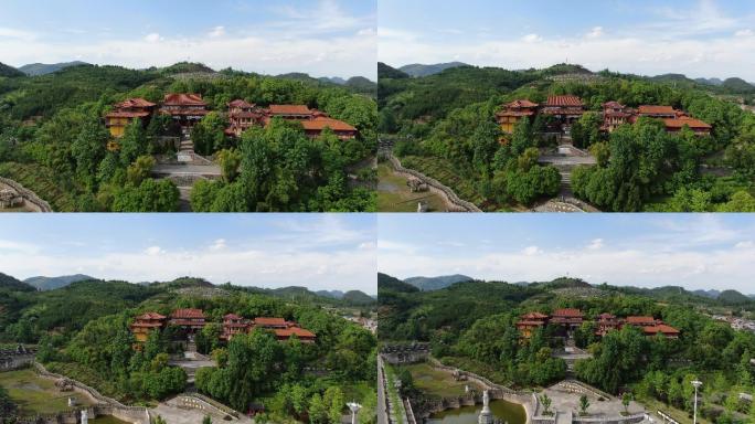 湖南 新晃 侗族 燕来寺 航拍