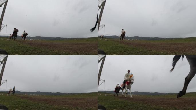 赛马 赛事 骏马比赛 草原 西藏羌塘