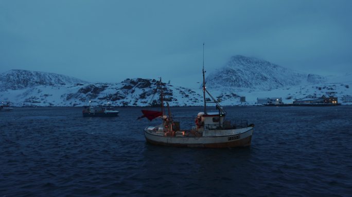 在北冰洋捕捞斯克雷鳕鱼