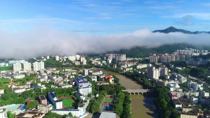 海南省五指山市航拍