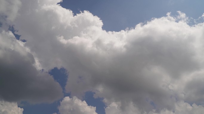 蓝天白云延时云层飘动天气变化云空镜头