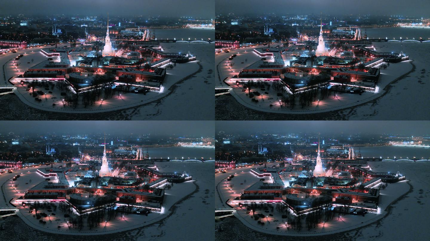 圣彼得堡宫殿广场上的冬宫库存照片