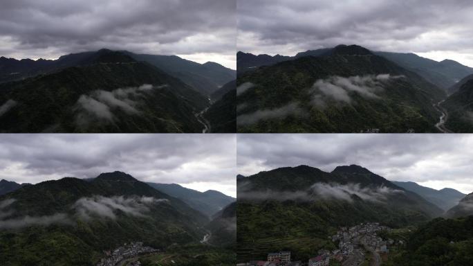 杭州临安清凉峰云海航拍