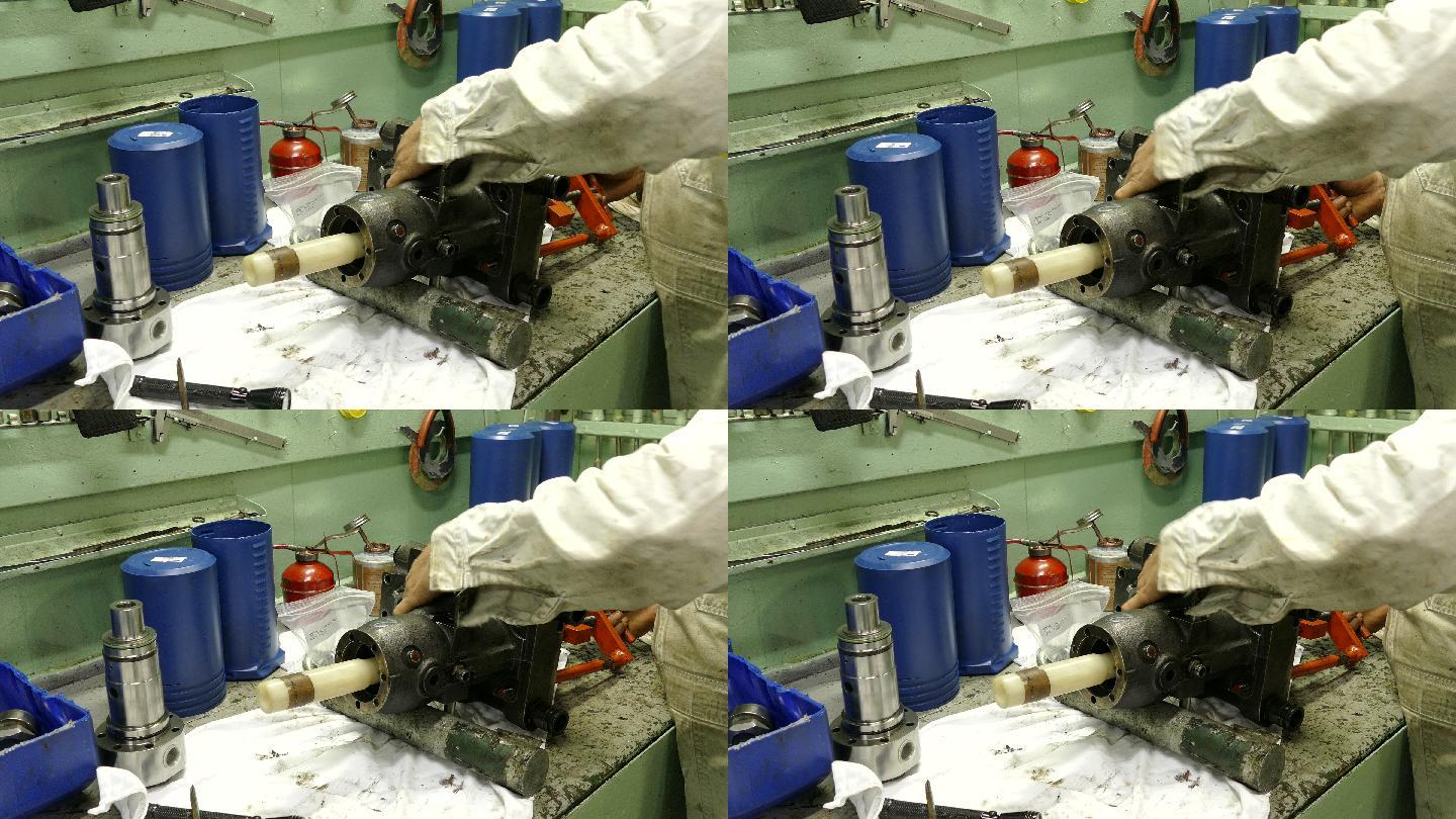 燃油泵工业工人机器设备维修