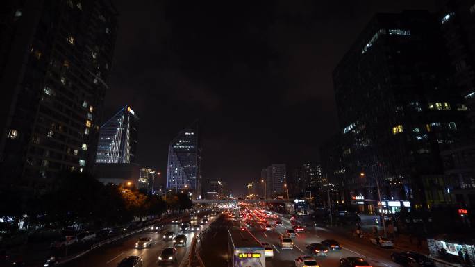 北京城市交通,车流,双井桥,4K高清视频
