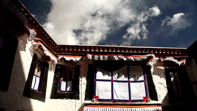 山间藏式传统民居藏族建筑高原地区