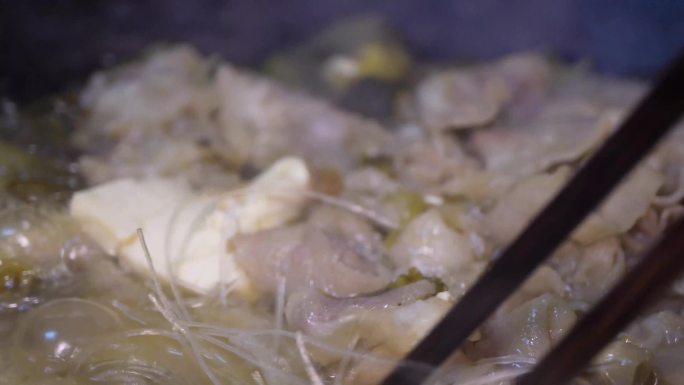 【镜头合集】酸菜鱼煮粉丝涮火锅做饭美食