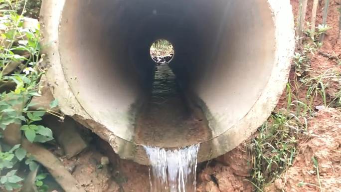 排放废水排污水破坏染环境废水出口排污道口