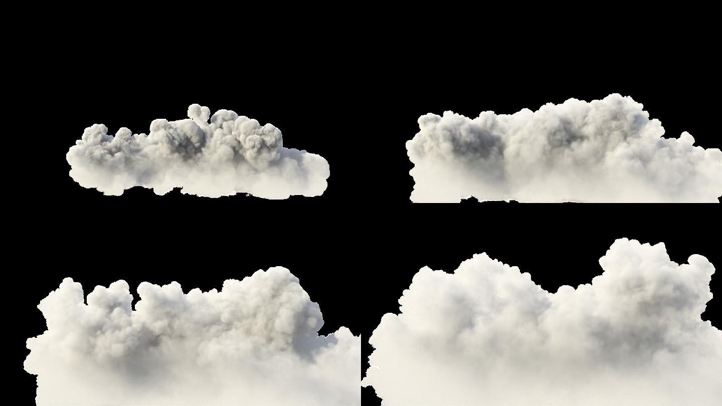 云层演化 动态云 透明背景云