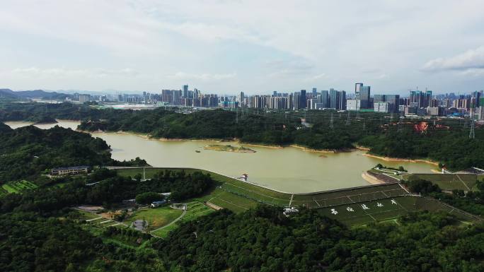 深圳长岭陂水库航拍