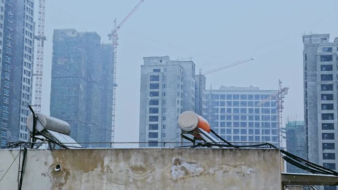 城市建设 下雪小区