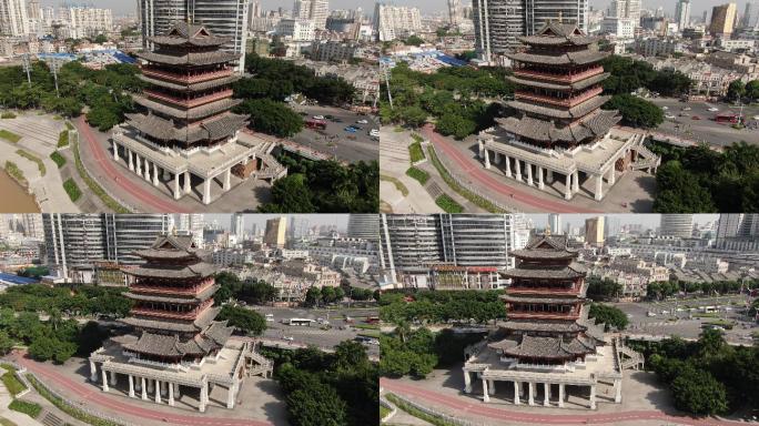 广西南宁畅游阁地标航拍