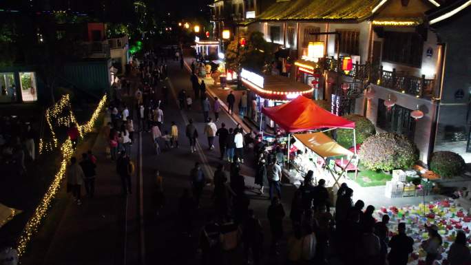 里运河清江浦景区夜景市集