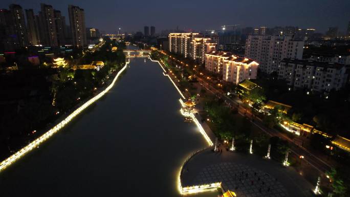 里运河清江浦景区夜景