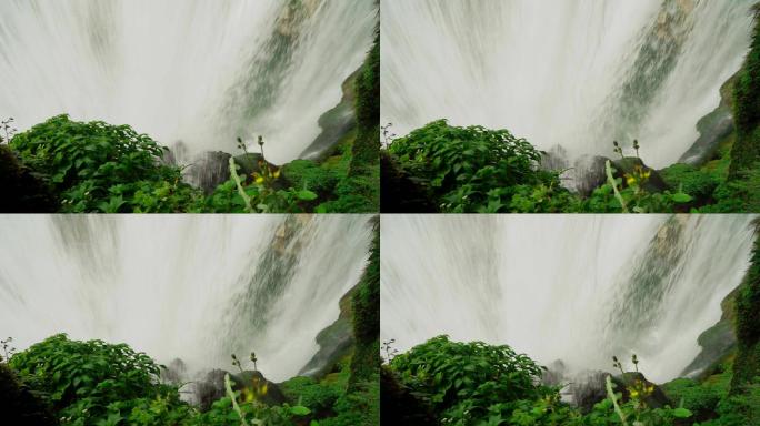 贵州黄果树瀑布直流飞流直下自然景观