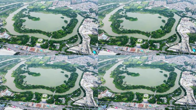 2022年最新广州海珠湖航拍