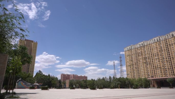 木卡姆广场 广角 莎车 延  喀什 新疆