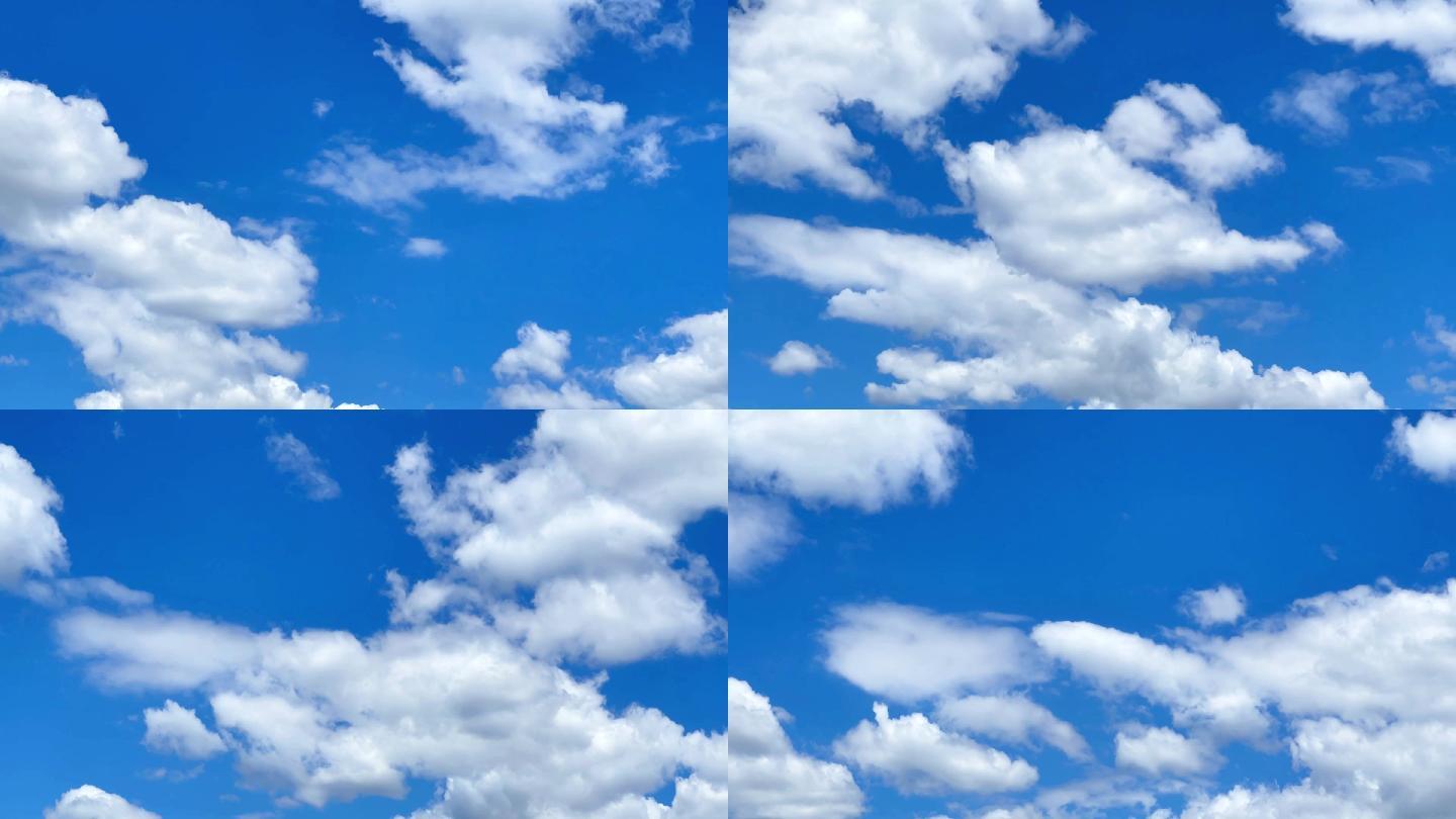 蓝天白云朵朵4K延时视频