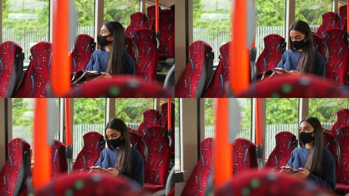 公共交通安全印度公交车内印度女性巴基斯坦