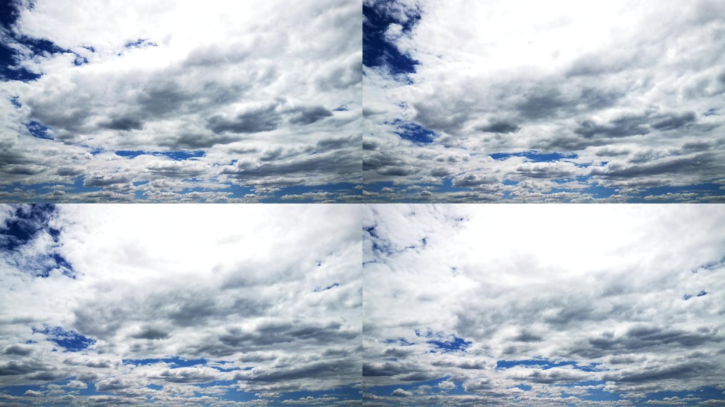 [4K]延时素材.蓝天云影之云海浩荡