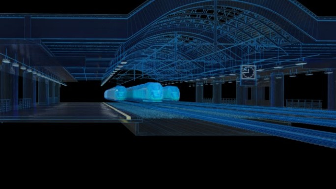 科技动车+透明通道