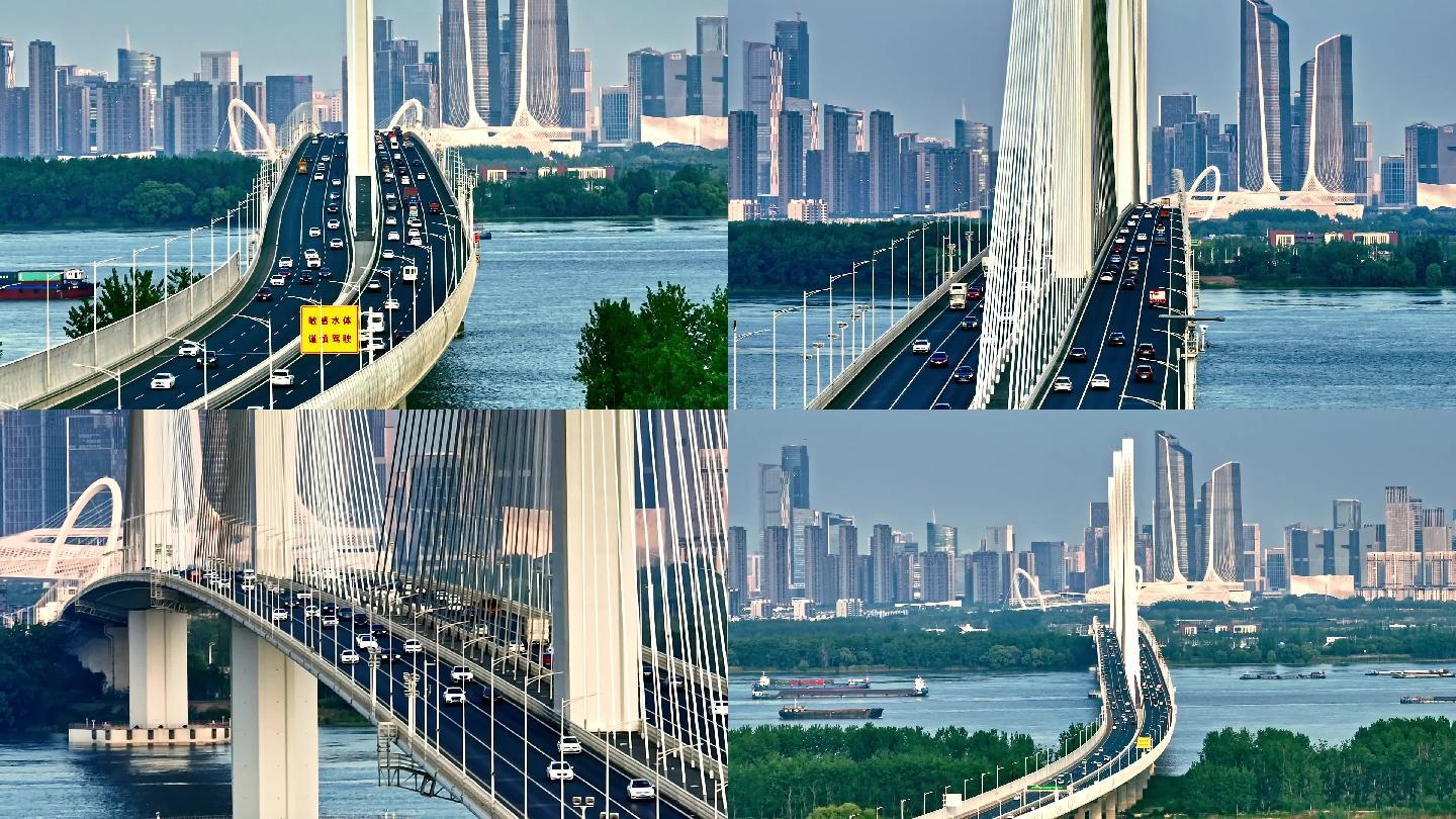 一桥之隔,俯瞰整个南京河西新城崛起