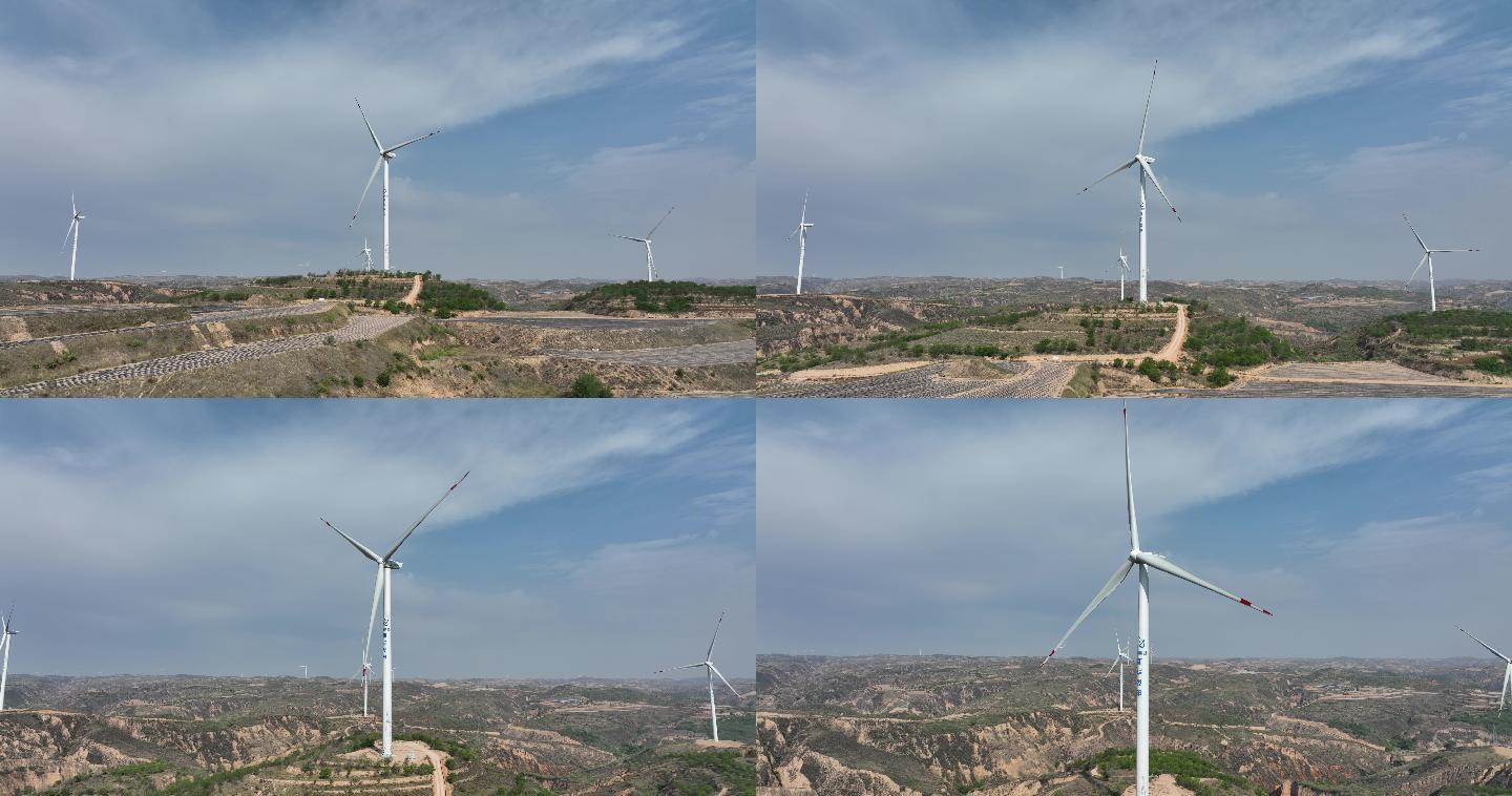 风力发电可持续资源循环利用梯田风力发电