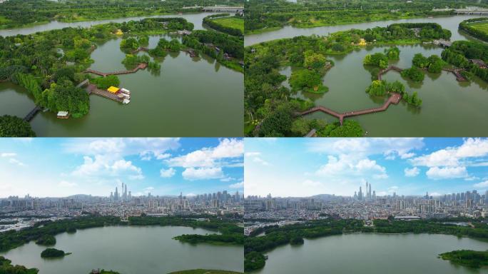 2020年最新广州 海珠湖航拍