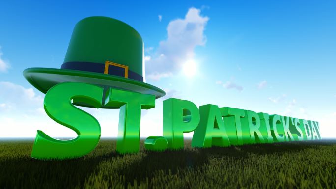 《绿帽圣帕特里克日》抽象概念透视图