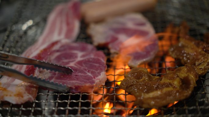 韩国铁架烤肉韩国烧烤炭火烤肉