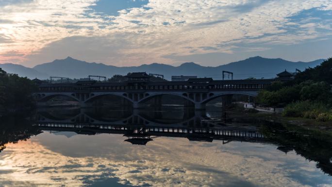 中国柳州斯那江风雨桥