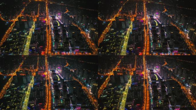 重庆巴南龙洲湾万达商圈夜景延时城市宣传片