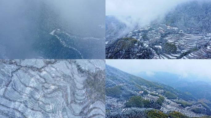 山区雪景