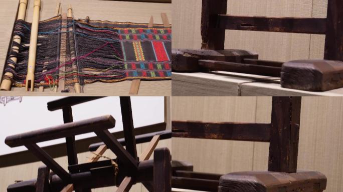 【镜头合集】纺车纺织机制造机编制古代