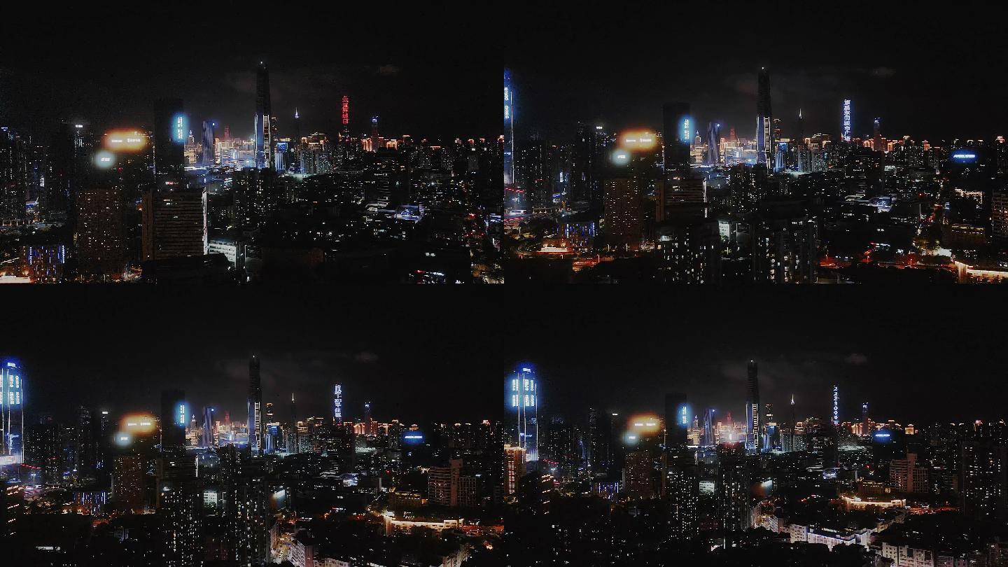 0003_D航拍城市夜景