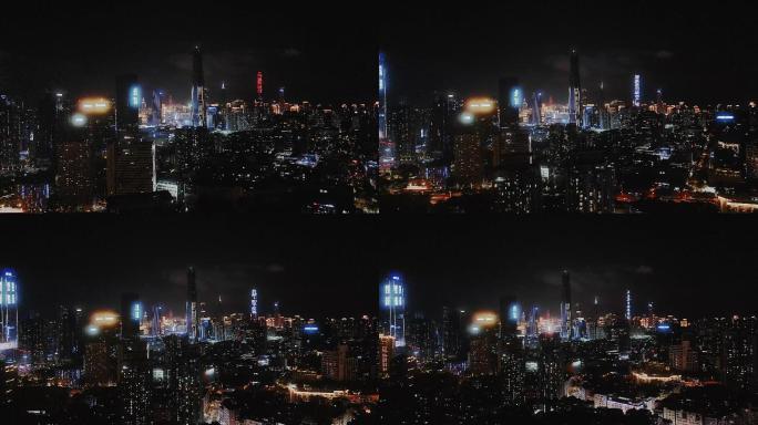 0003_D航拍城市夜景