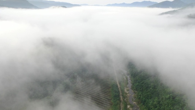 大气磅礴实景航拍 清晨航拍