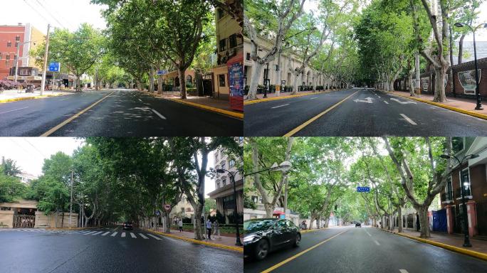 上海封城中的沉静都市街道