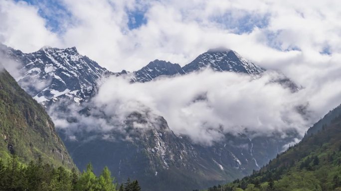 雪山延时