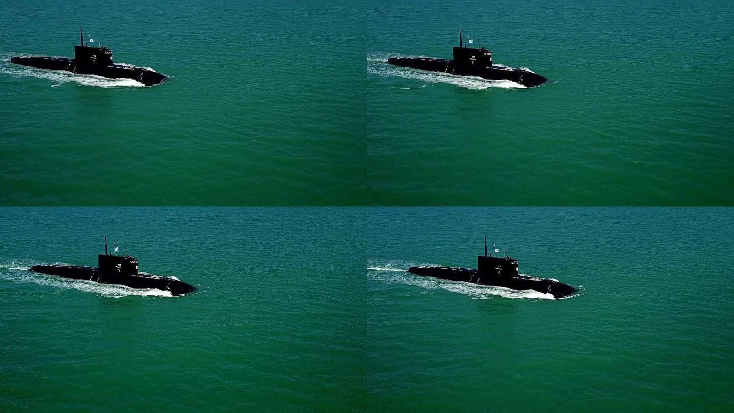 海上潜艇-鸟瞰图核潜艇基洛级